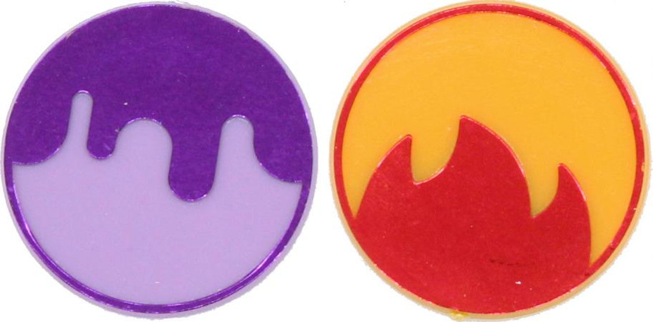 Pokemon Scarlet & Violet Poison & Burn Counter Coin Set