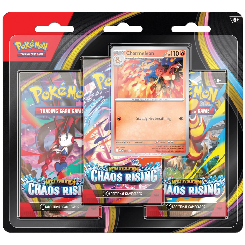 Pokemon TCG: Chaos Rising 3-Pack Triple Blister