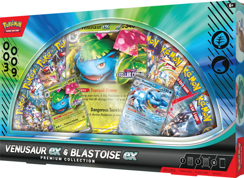 Pokemon Venusaur / Blastoise EX Premium Collection Box