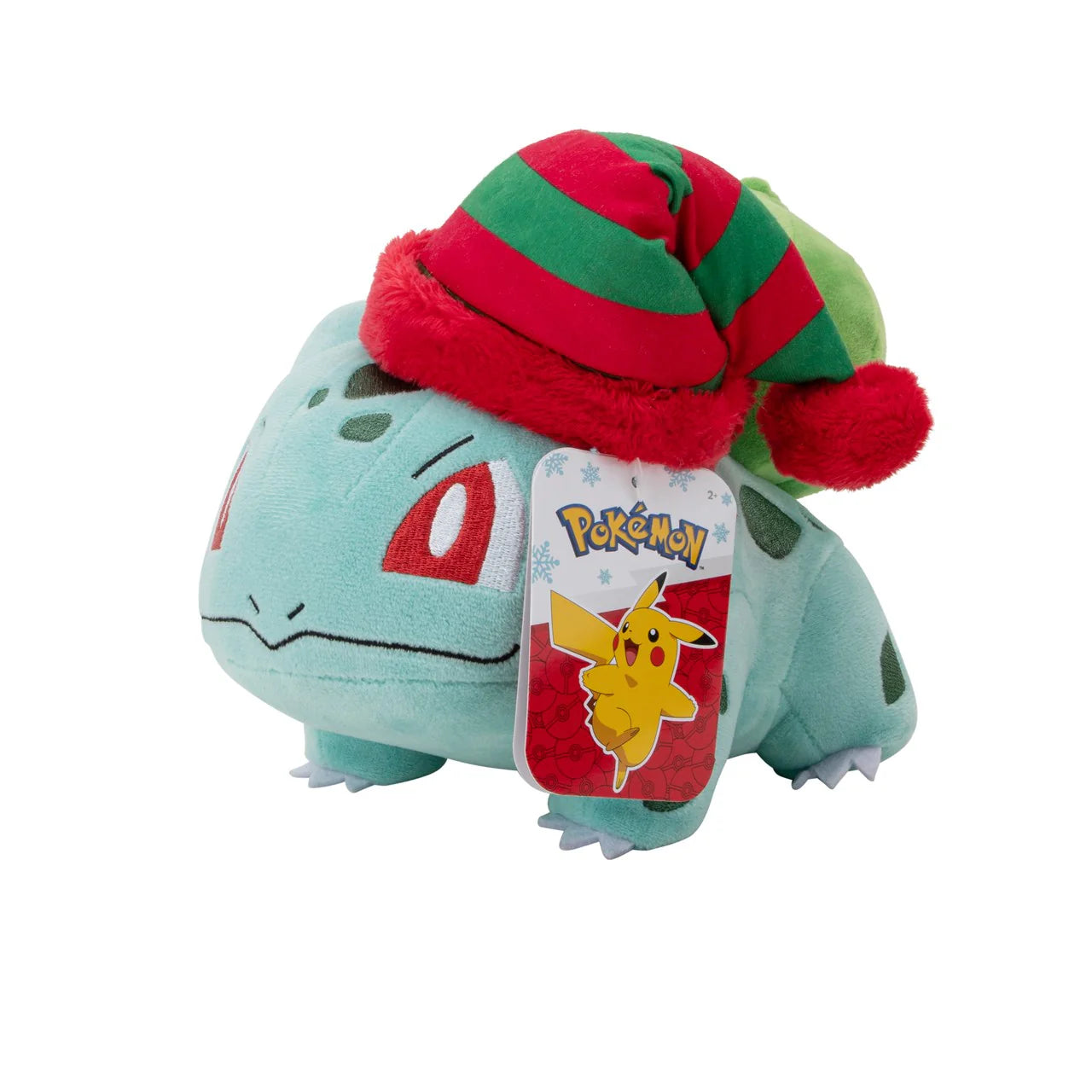 Pokémon Holiday Bulbasaur With Striped Hat 8 Inch Plush