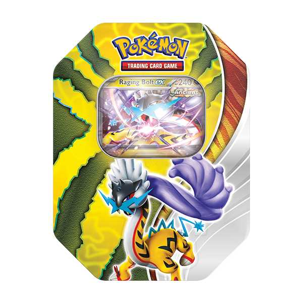 Pokémon TCG: Paradox Destinies Tins Raging Bolt ex
