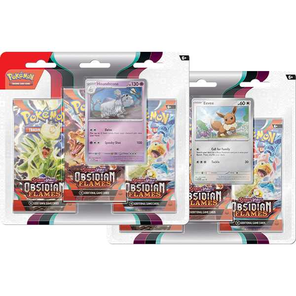 Pokemon TCG: Scarlet & Violet 3 Obsidian Flames 3-Pack Display