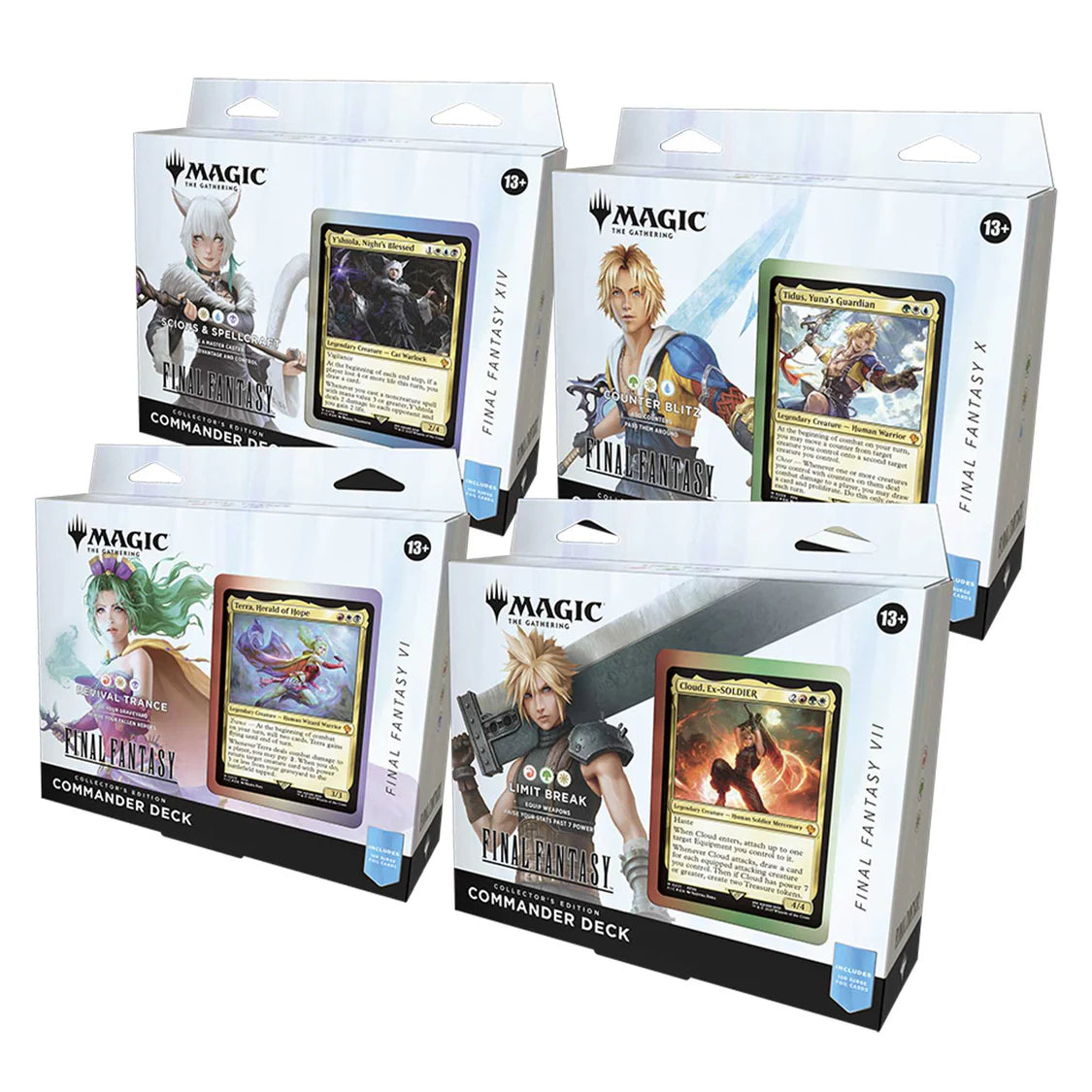 Magic: The Gathering: Final Fantasy Collector Commander Deck x4 Bundle