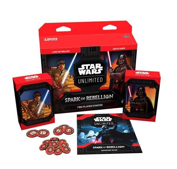 Star Wars: Unlimited Spark of Rebellion Two-Player Starter Set (Luke Vs Vader)