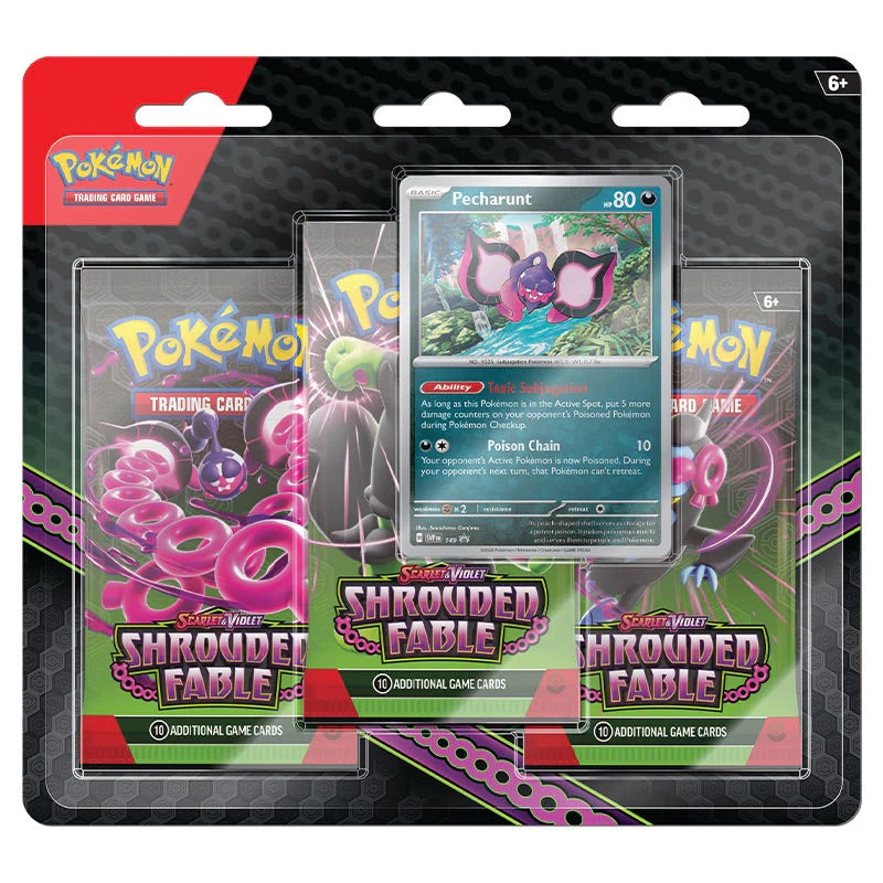 Pokemon Shrouded Fable 3 Pack Blister