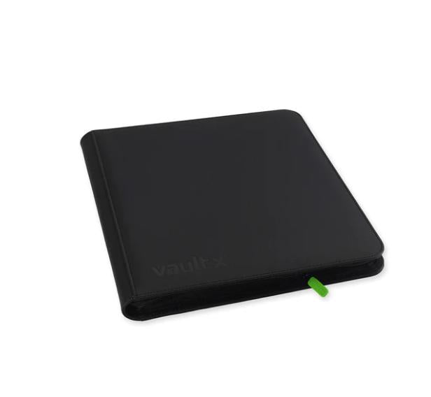 Vault X 12-Pocket Exo-Tec Zip Binder - Black