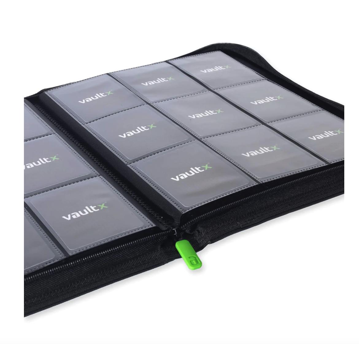 Vault X 9-Pocket Exo-Tec Zip Binder - Black