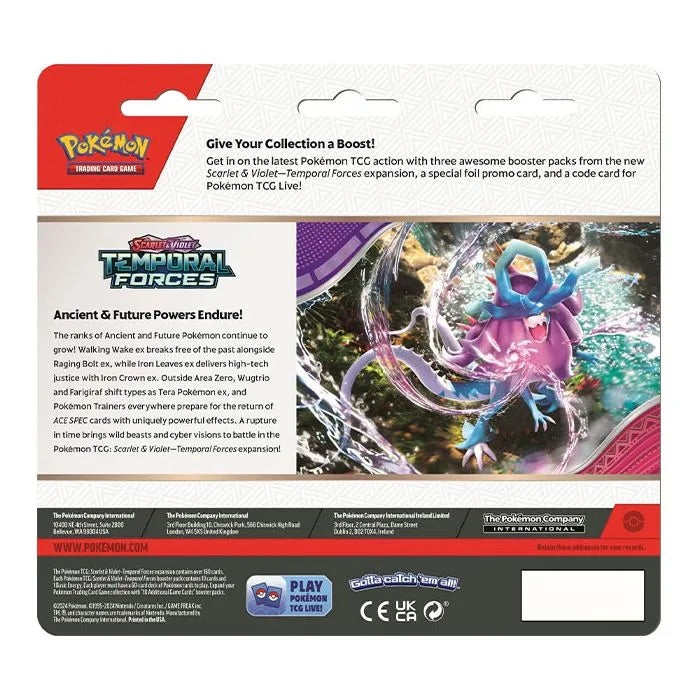 Pokemon Temporal Forces 3 Pack Blister