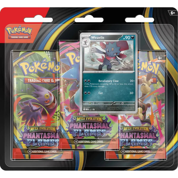 Pokemon Mega Evolution Phantasmal Flames Triple Blister