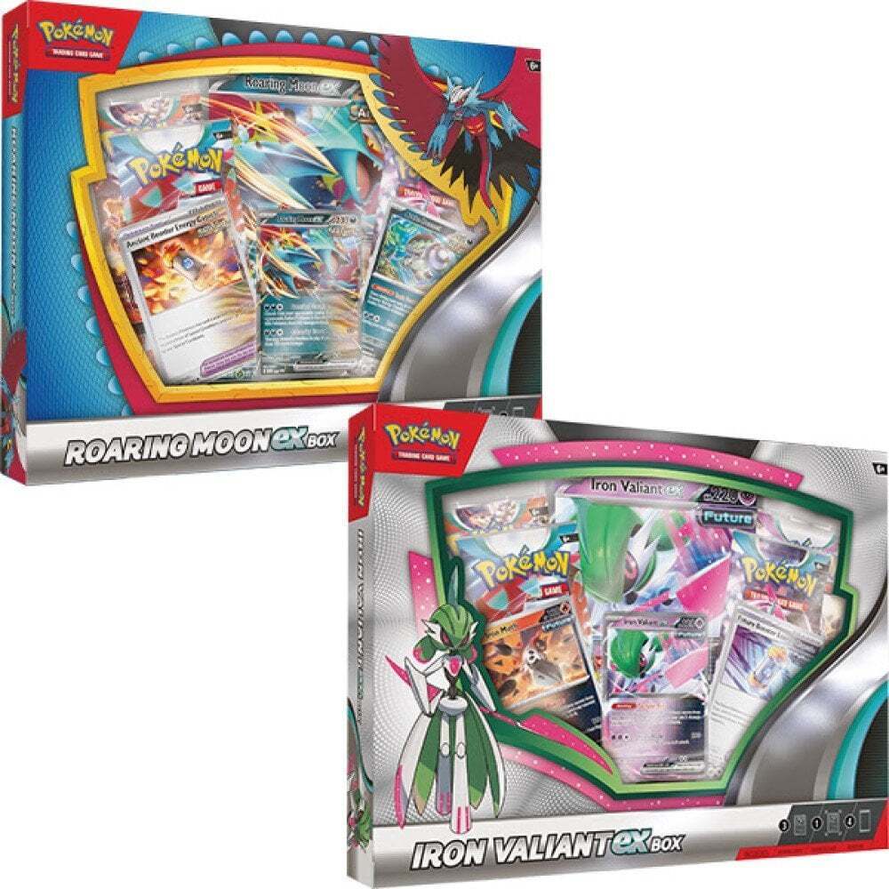 Pokemon Roaring Moon Ex/Iron Valiant Ex Collection Box