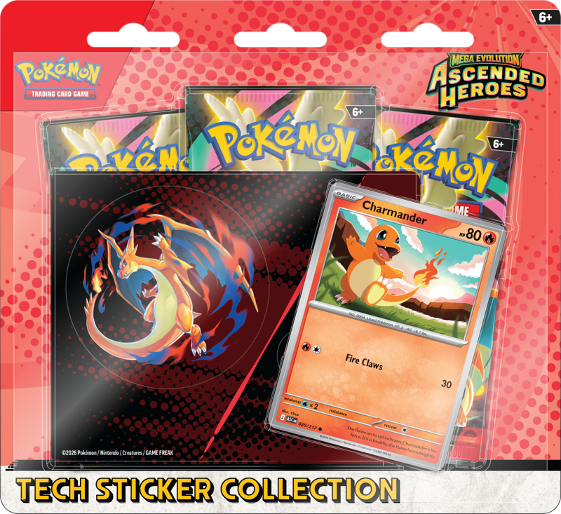 Pokémon Mega Evolution Ascended Heroes Tech Sticker Collection