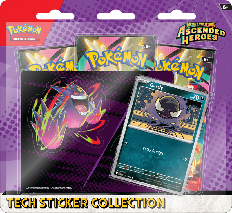 Pokémon Mega Evolution Ascended Heroes Tech Sticker Collection