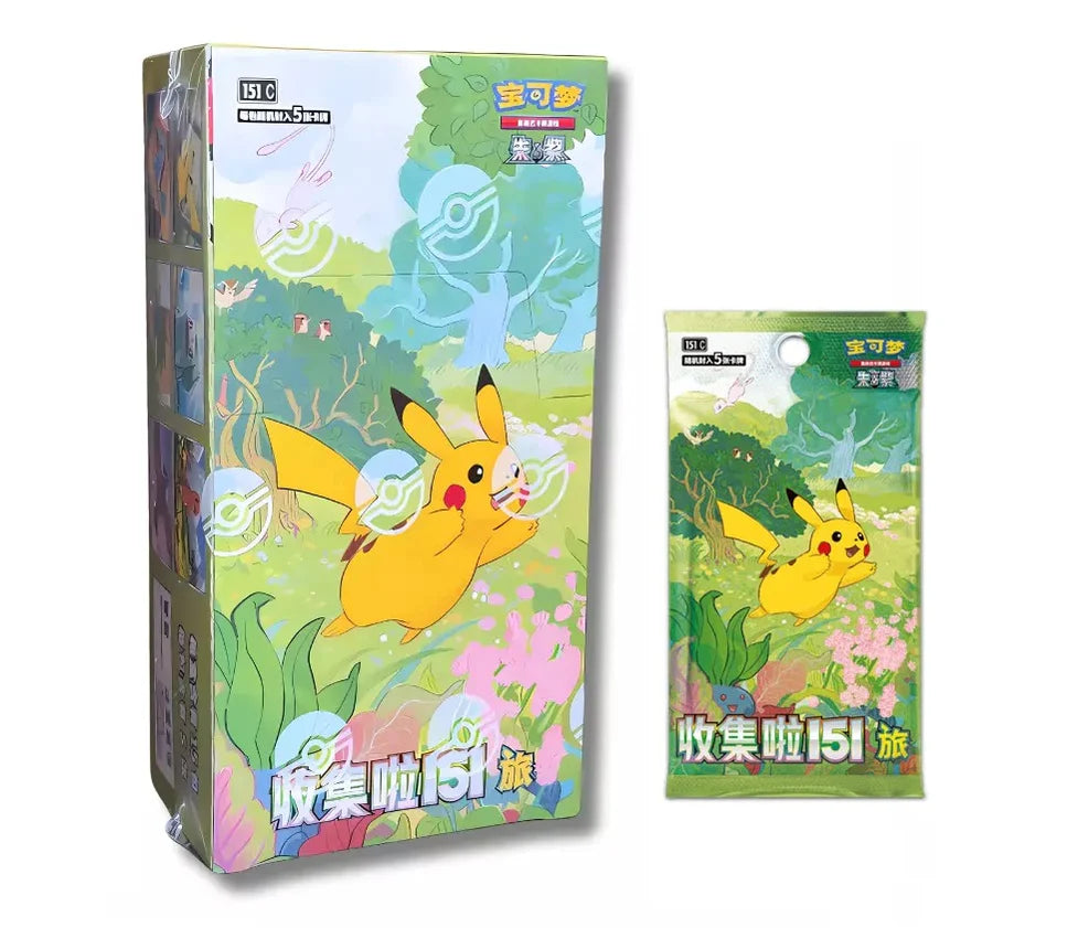 Pokemon Collect 151 Journey 151C Simplified Chinese Slim Booster Box ...