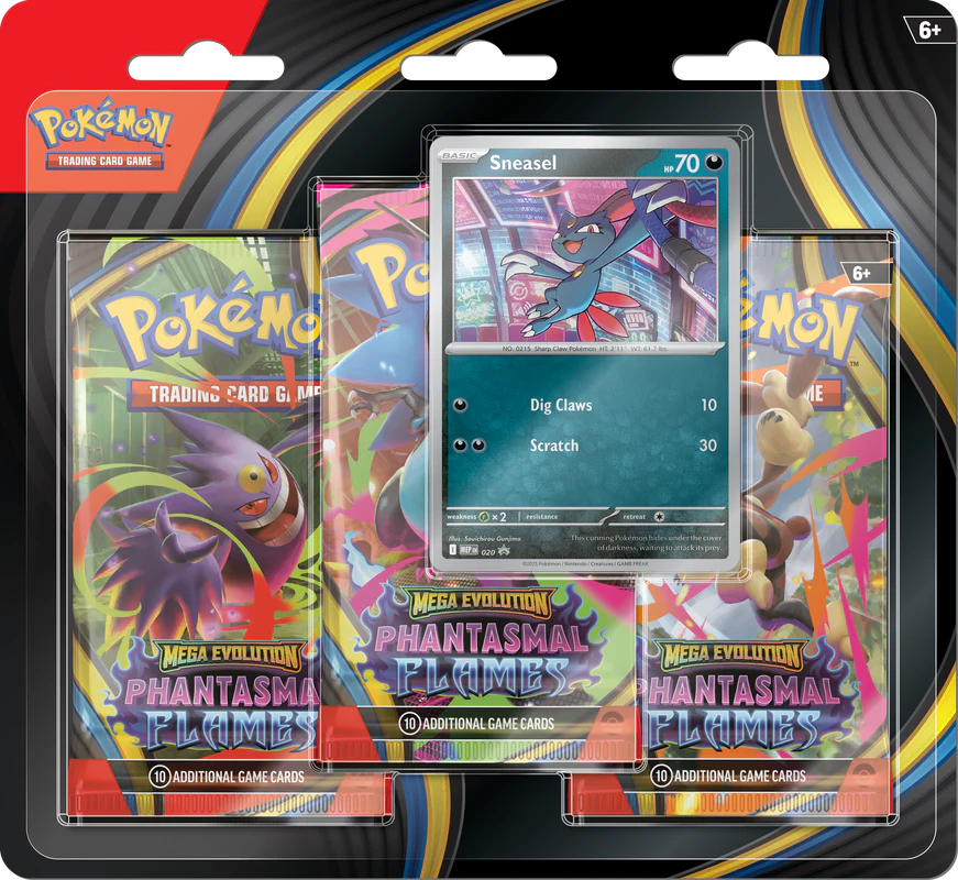Pokemon Mega Evolution Phantasmal Flames Triple Blister