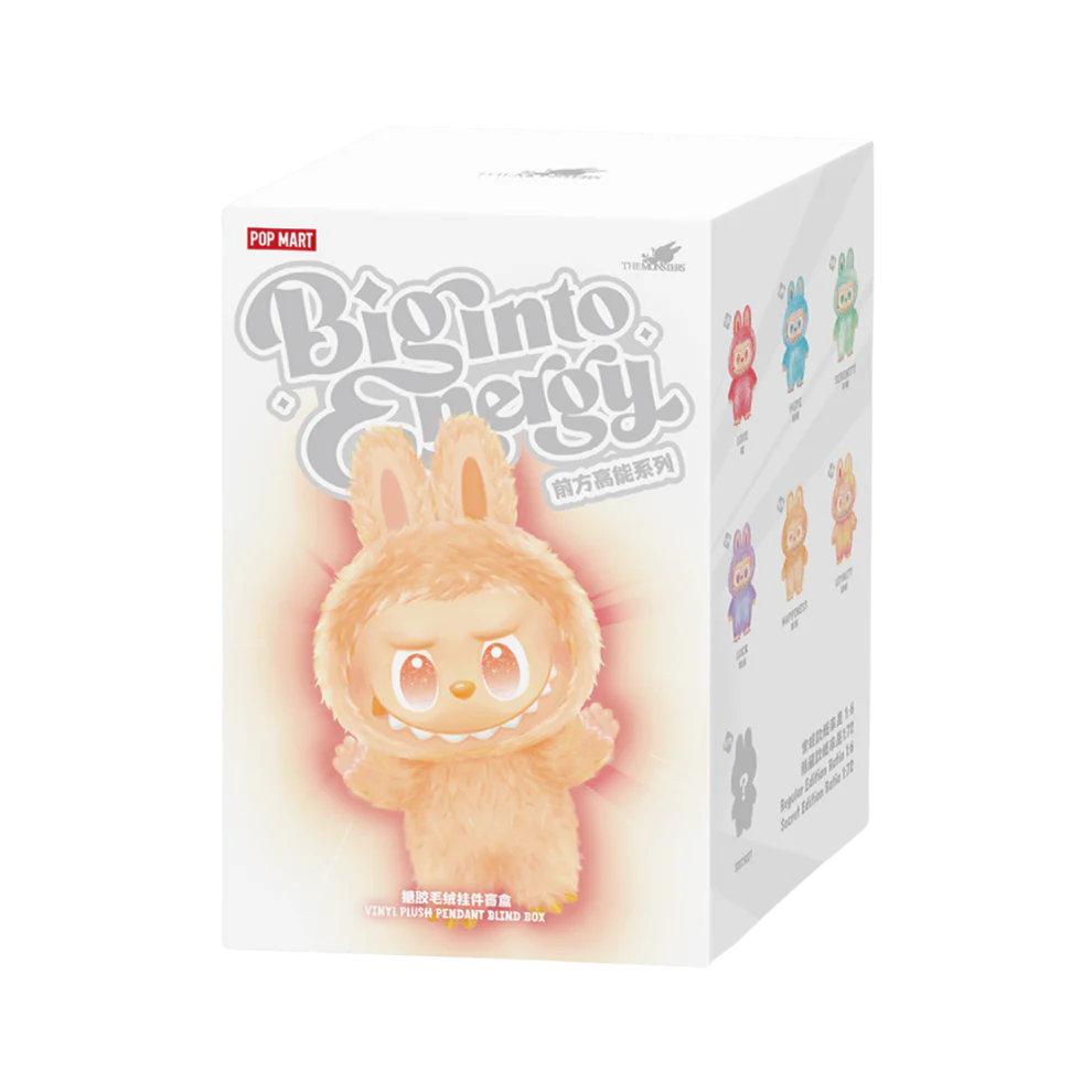 POP MART LABUBU THE MONSTERS BIG INTO ENERGY VINYL PLUSH BLIND BOX
