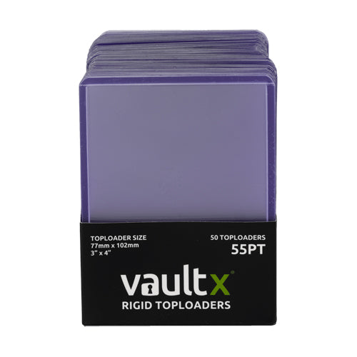 Vault X – Rigid Toploaders 55pt (50 Pack)