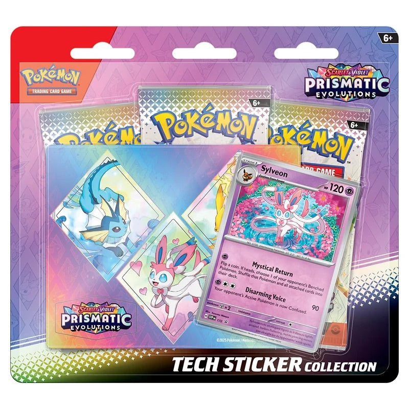 Pokemon Prismatic Evolutions Tech Sticker Collection Sylveon