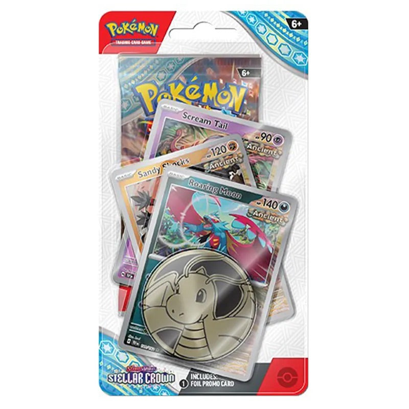 Pokemon Stellar Crown Premium Checklane Blister Roaring Moon