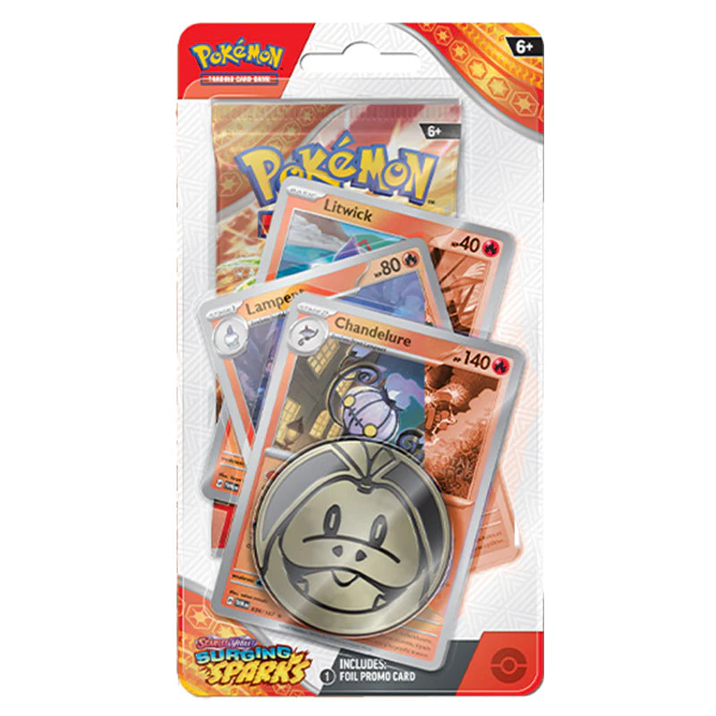 Pokemon Surging Sparks Premium Checklane Blister Chandelure