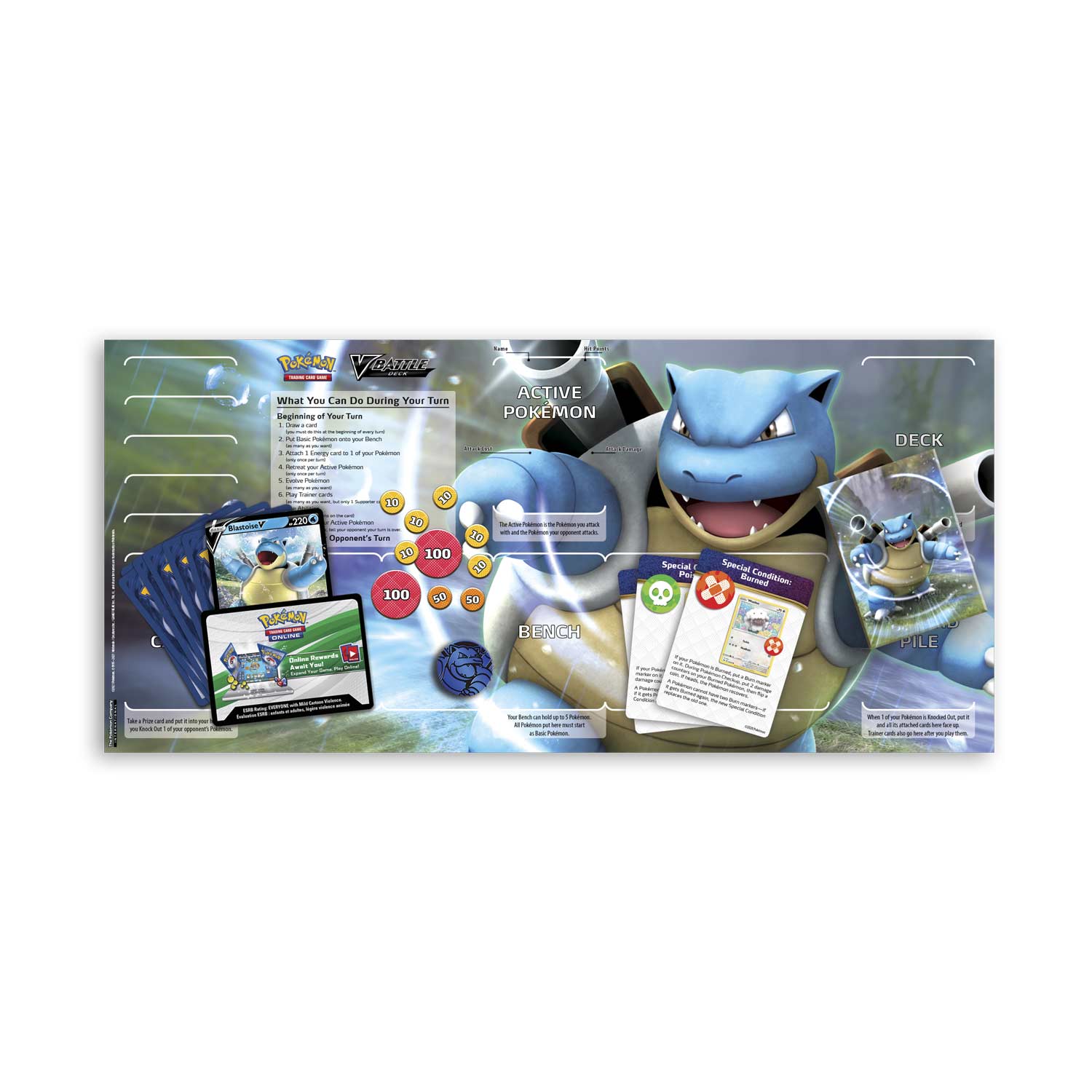 Pokémon TCG: Blastoise V Battle Deck